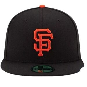 Team MLB OCSports‎ San Francisco Giants Black & Orange Embroidered Fitted Cap